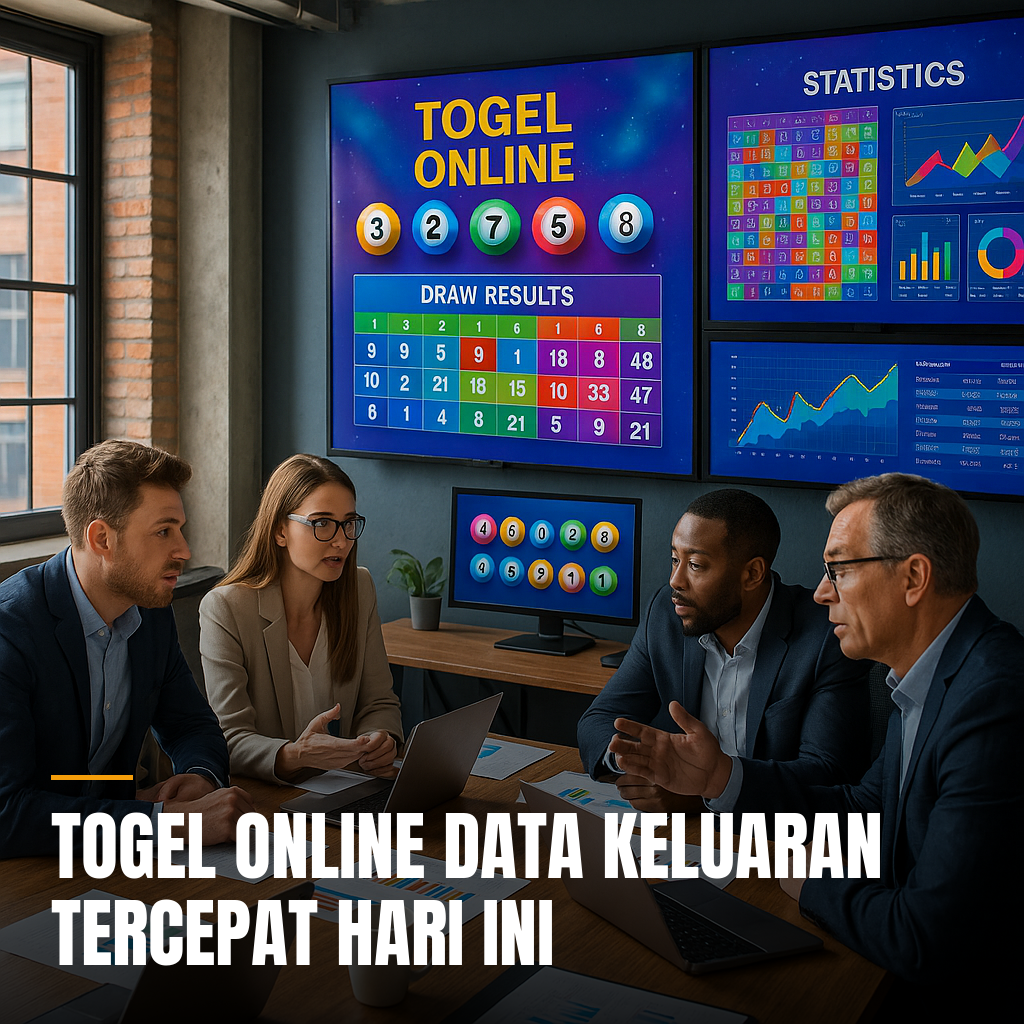 Tampilan layar komputer menunjukkan data keluaran togel online